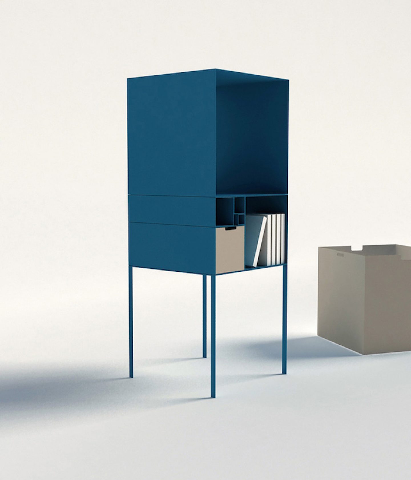 Fibonacci Shelf aluminum detail