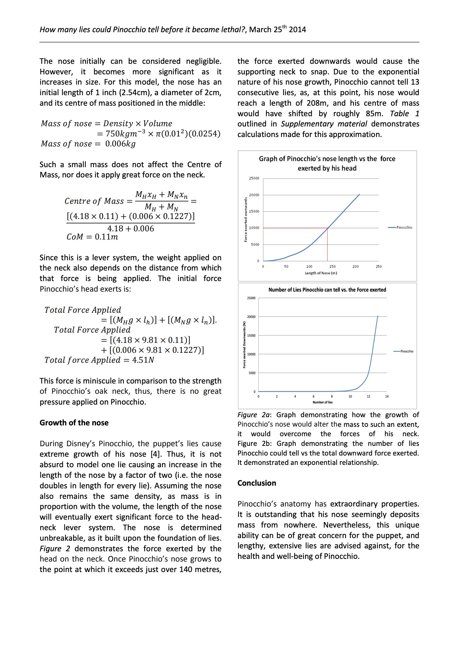 Second page of the Pinocchio lethal lies paper with graphs